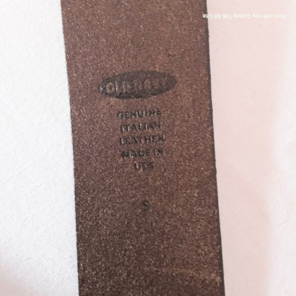 Old Navy Italian Leather USA Made Belt Unisex Small Classic Style Rugged - Picture 9 of 13